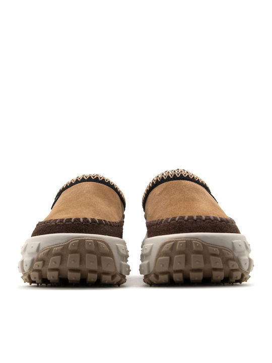 Venture Daze Slip On Closed Leather Women's Slippers Brown