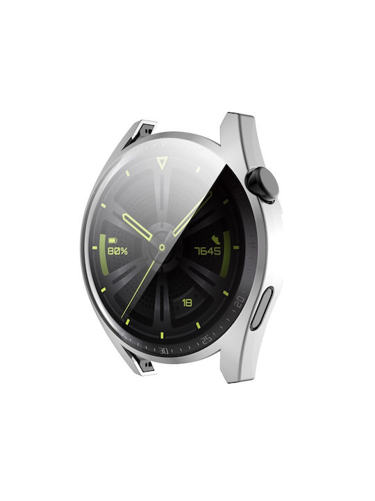 2 1 Θήκη Προστατευτικό Κάλυμμα Οθόνης Huawei Watch Gt 3 42mm Ασημί