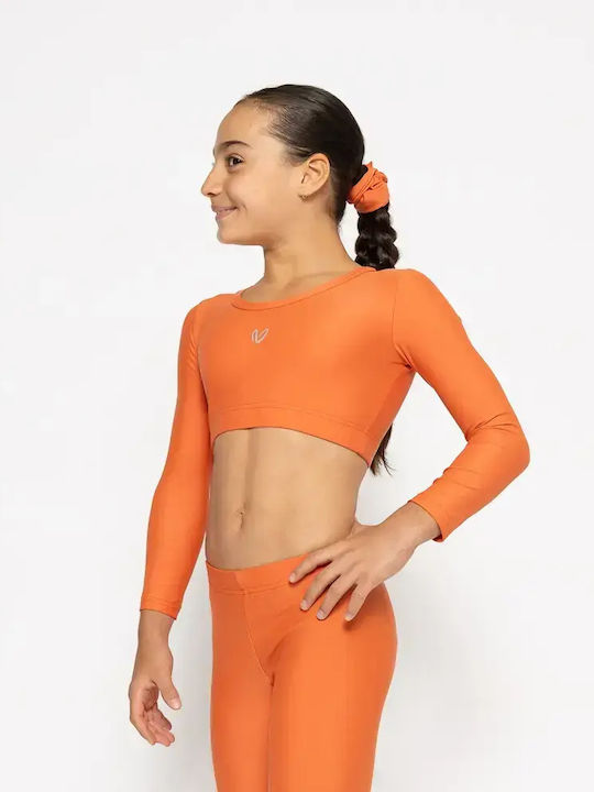 Kinderhemd Langarm Orange