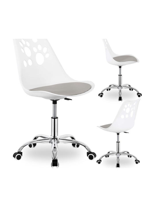Scaun De Birou Pentru Copii Gri 48.5x49x80-90cm