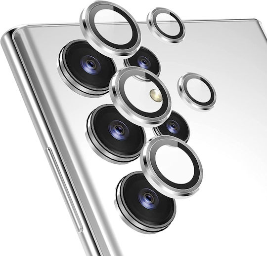Camera Protection Tempered Glass Silver for the Samsung Galaxy S22 Ultra 5G