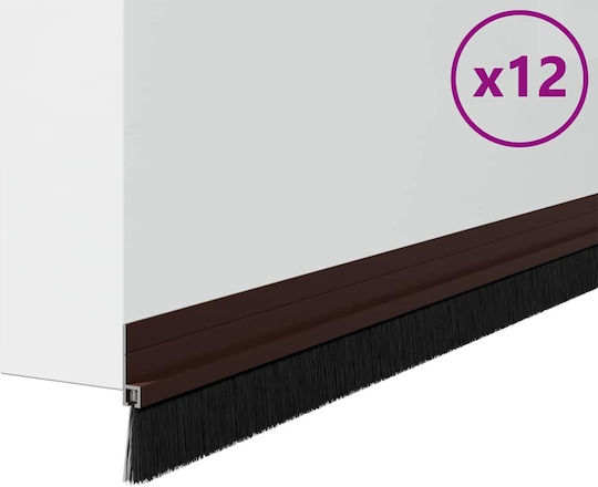 vidaXL Zugluftstopper Tür in Braun Farbe