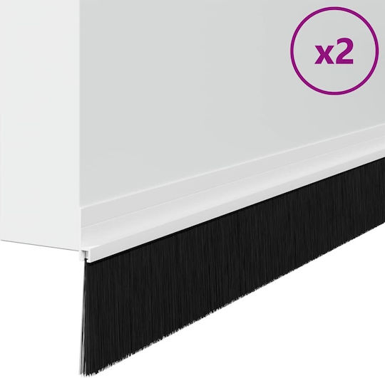 vidaXL Zugluftstopper Tür in Weiß Farbe 1mx7cm