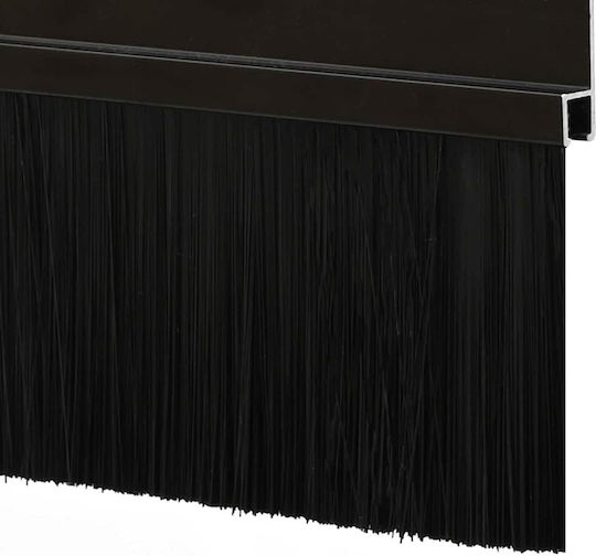 vidaXL Zugluftstopper Tür in Schwarz Farbe 1mx7cm