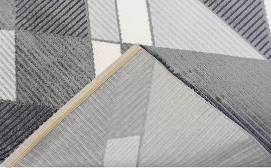 Anatolia Lucca 304 Teppich Rechteckig Synthetisch,Polyester/Cotton/Leather Grey
