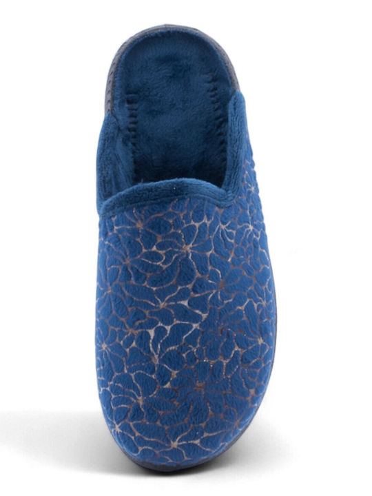 Anatomische Damen Hausschuhe Blau