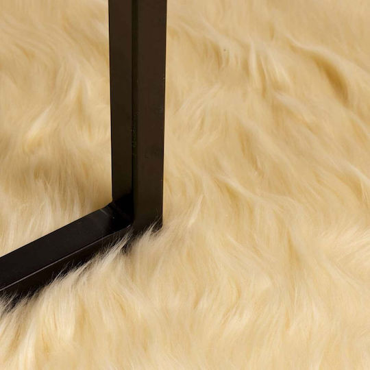vidaXL Χαλί Τζακιού Δερμάτινο 200x140cm Κρεμ vidaXL Χαλί Τζακιού Δερμάτινο 200x140cm Κρεμ