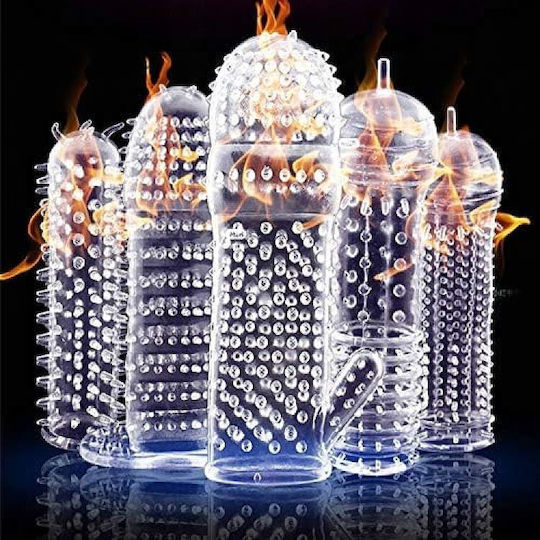 Smd Guardian X Penis Sleeve Ribbed Patterns Set 5 Ανάγλυφες Θήκες Ενίσχυσης Πέους Διάφορα Σχήματα Σετ 5 Τμχ