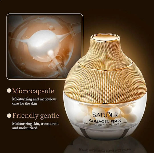 Sadoer Pearl Collagen Cremă Hidratantă și Anti-Îmbătrânire de Față cu Acid Hialuronic și Colagen 70gr