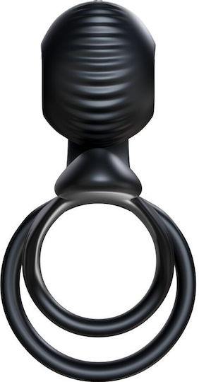 Snail Vibe Jovi Couples Cock Ring Remote Control Black
