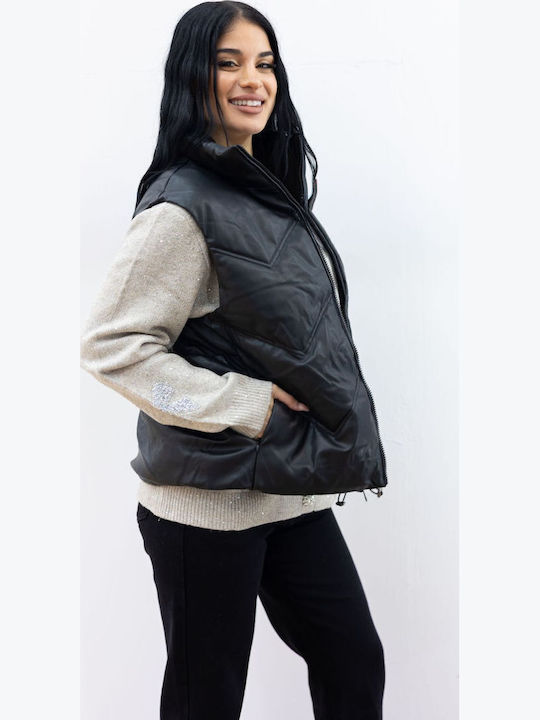 Γυναικείο Biker Jacket Μαύρο