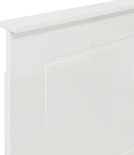 vidaXL Hölzernes Kopfstütze für Betten Hochglanz Weiß 90x100cm