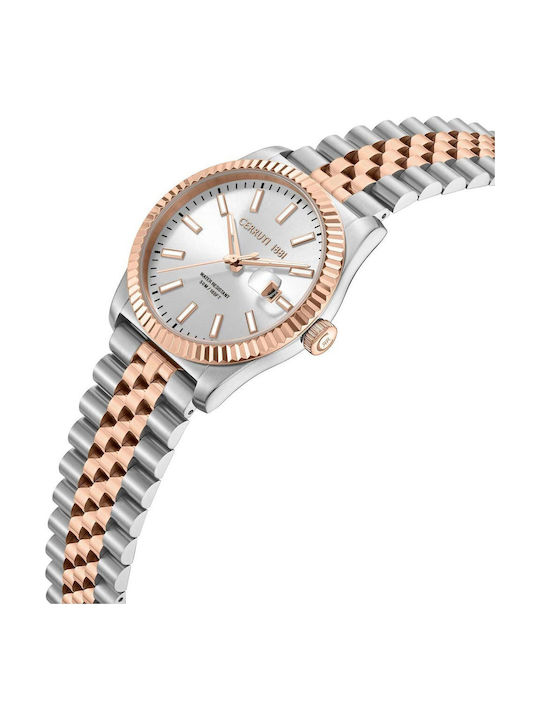 Cerruti Men's Watch Battery with Pink Gold Metal Bracelet