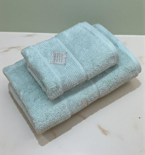 Linea Home Facecloth Mint 2 Pieces Weight 500gsm