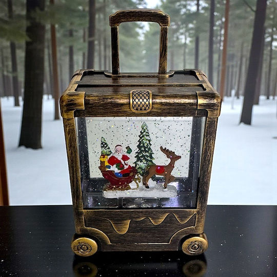 Crăciun Glob de Zăpadă Iluminată 12x21cm 1buc