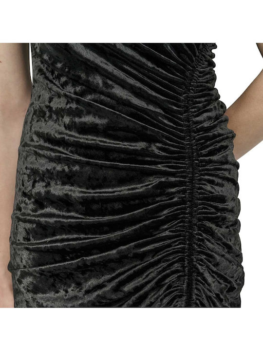 Abendkleid Samt Schwarz