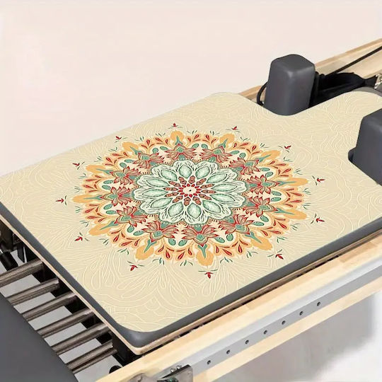 Αντιολισθητικό Στρώμα Κρεβάτι Reformer Σχέδιο Mandala Pilates Cover Mat 99,6x61cm