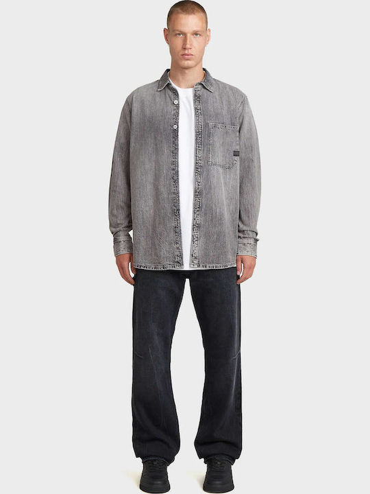 G-Star Raw Pocket Baumwolle Hemd Gray