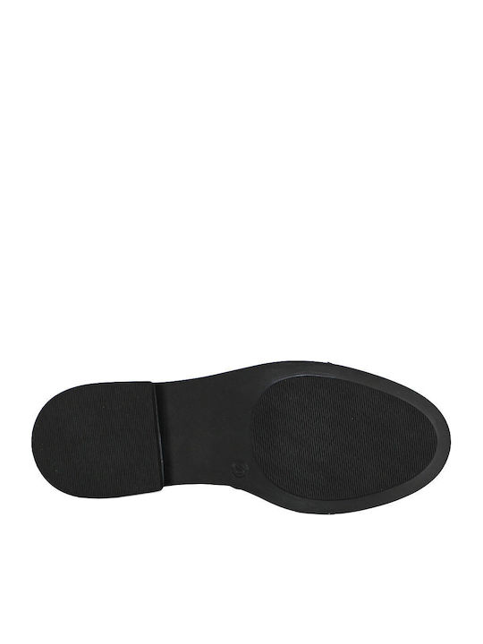 Black Leather Women's Ankle Boots