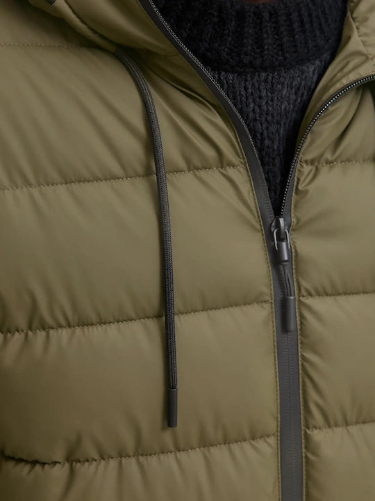 Winter Jacket Puffer Waterproof and Windproof Khaki