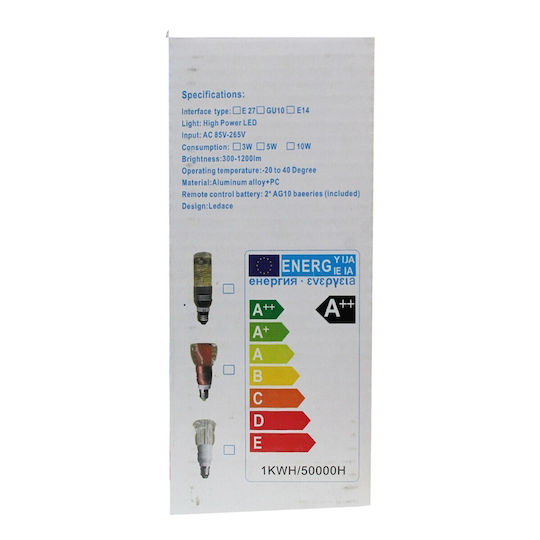 Rollo Smart Λάμπα LED για Ντουί E27 RGB