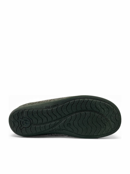 Winterliche Herrenhausschuhe Khaki