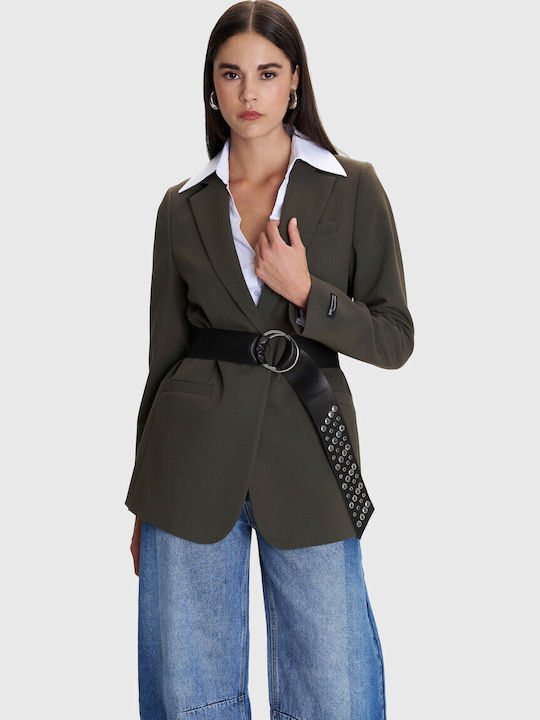 ALE - The Non Usual Casual Lang Damen Blazer Green