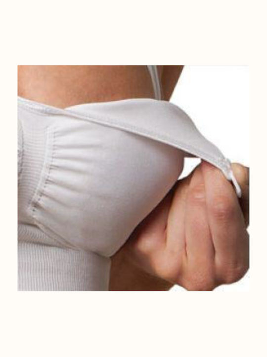 Carriwell Padded Сутиен за бременност и кърмене с щипки Бял