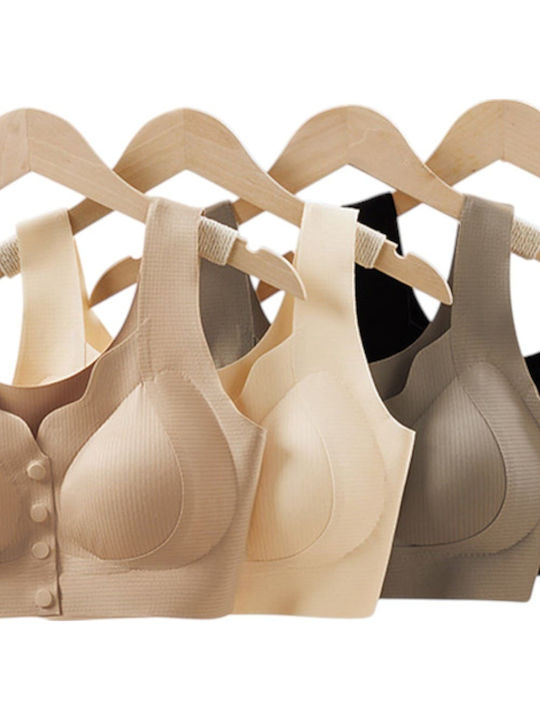 Queen Mother Maternity & Nursing Bra with Clips Black