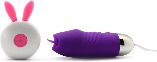 Smd Bunny Vibe 2-in-1 Clitoral & G-spot Bullet Vibrator Couples Ασύρματος Κλειτοριδικός Δονητής Ζευγάρια Purple