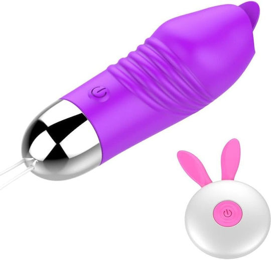 Smd Bunny Vibe 2-in-1 Clitoral & G-spot Bullet Vibrator Couples Ασύρματος Κλειτοριδικός Δονητής Ζευγάρια Purple