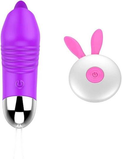 Smd Bunny Vibe 2-in-1 Clitoral & G-spot Bullet Vibrator Couples Ασύρματος Κλειτοριδικός Δονητής Ζευγάρια Purple