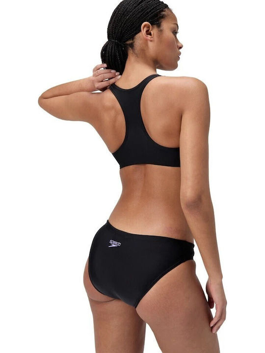 Sport Bikini Set Top & Slip Bottom Black