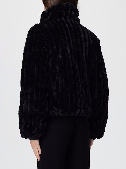 Women's Short Fur Black