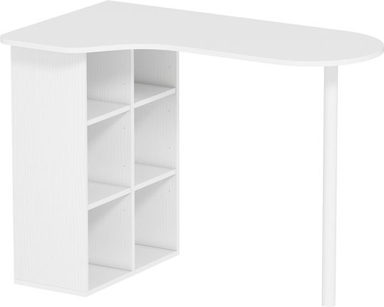 Γραφείο Ξύλινο Λευκό 100x59x75.5εκ.