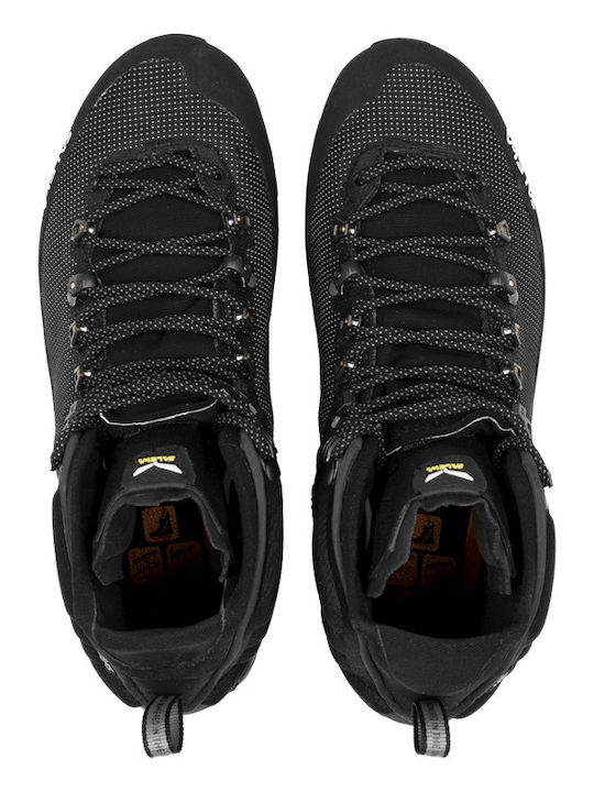 Salewa Ortles Edge Mid Gtx Men's Hiking Boots Waterproof with Gore-Tex Membrane Black