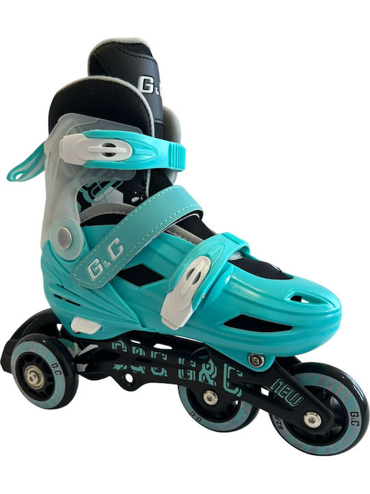 Grass & Co Kids Adjustable Inline / Quad Rollers Blue