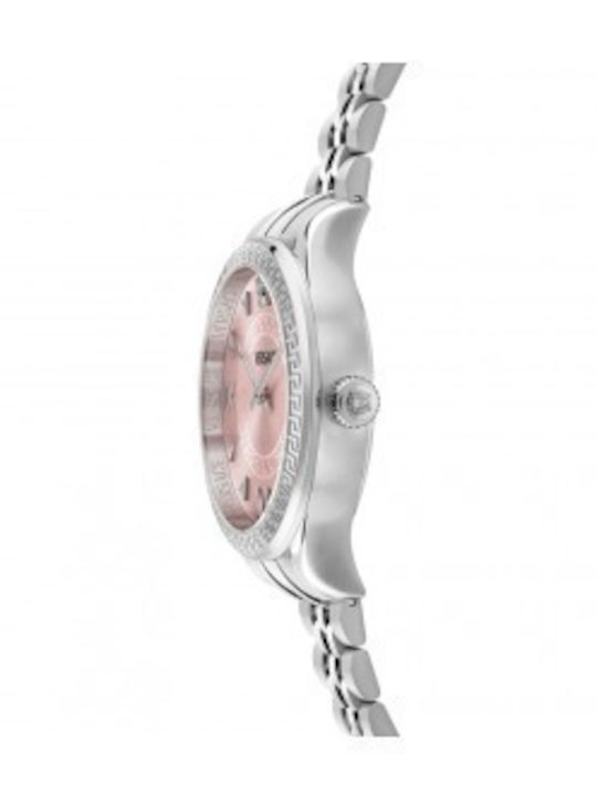 Versace Hellenyium Lady Women's Watch with Silver Metal Bracelet