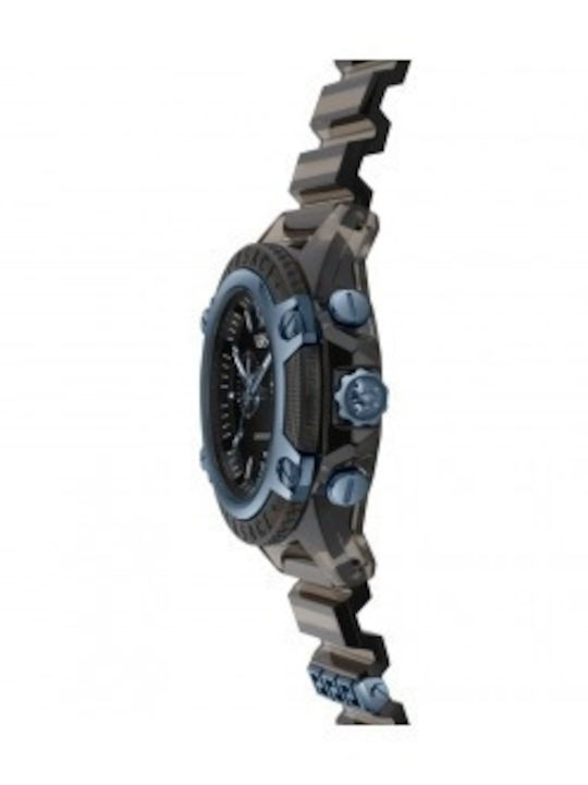 Versace Icon Women's Watch Chronograph with Gray Rubber Strap