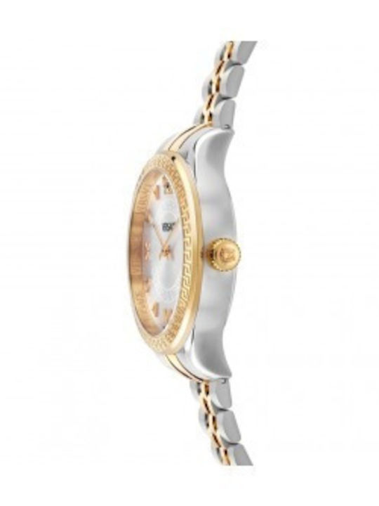 Versace Hellenyium Lady Women's Watch with Gold Metal Bracelet