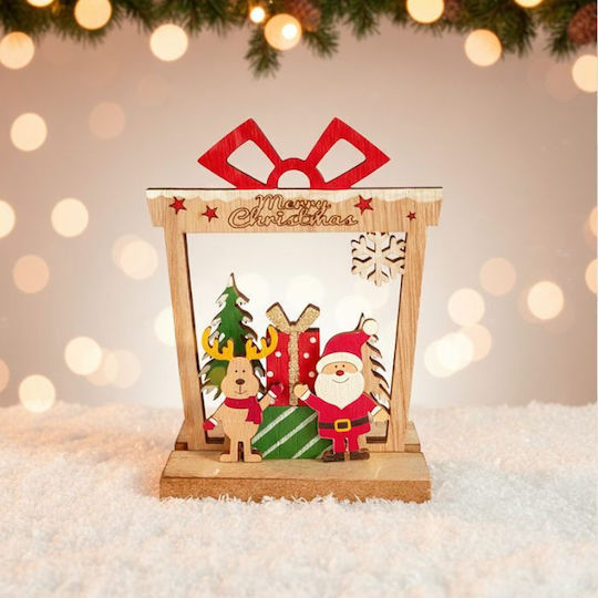 +Efo Weihnachtliche Holz Figur Höhe 23cm