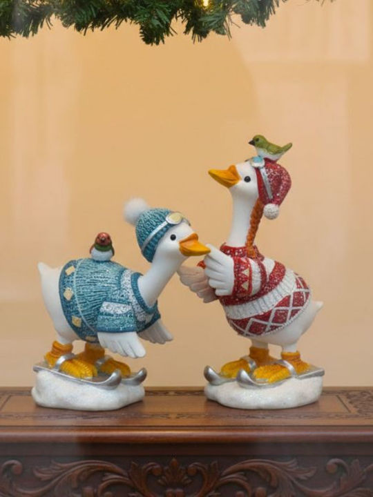 +Efo Christmas Plastic Figure Length 7.5cm 2pcs