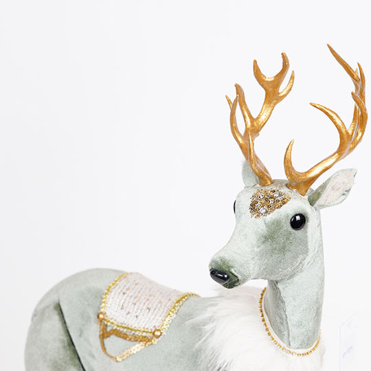 Eurolamp Velvet Deer Mint 37x52cm