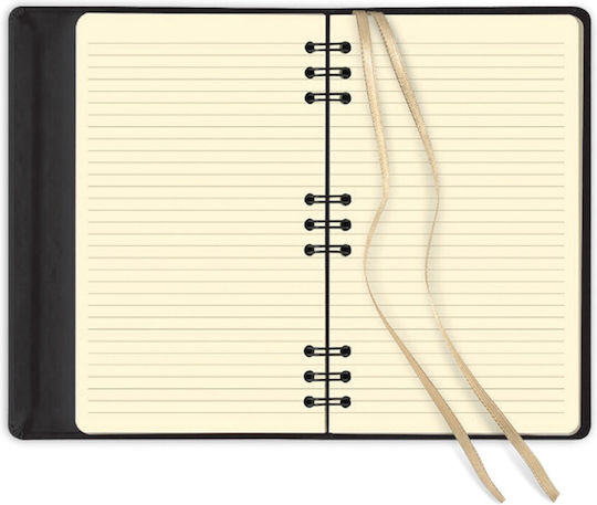 THeofylaktos Ivory Notebook Ruled Black