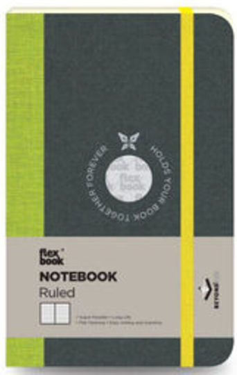 The Writing Fields FlexBook Σημειωματάριο 98 Φύλλων Ριγέ Γκρι