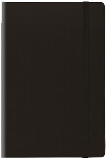 THeofylaktos Soft Flex Notebook Ruled with Elastic and Pen Holder Black