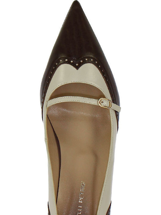 Leather Brown High Heels