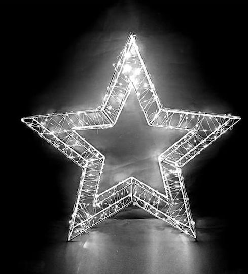 Due Esse Stea Decorativă De Crăciun Cu Lumină Led Alb Rece 76cm Due Esse Stea Decorativă De Crăciun Cu Lumină Led Alb Rece 76cm