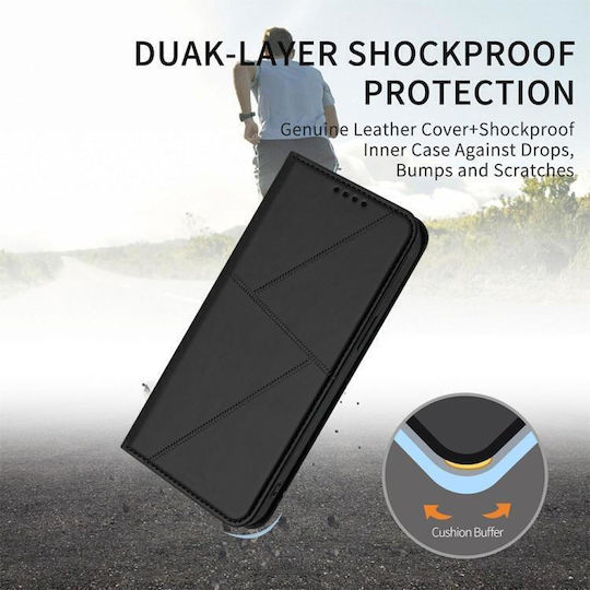 Finisaj magnetic puternic Back Cover Piele Negru (TCL 50 NXTPAPER 5G / TCL 50 Pro NXTPAPER 5G)