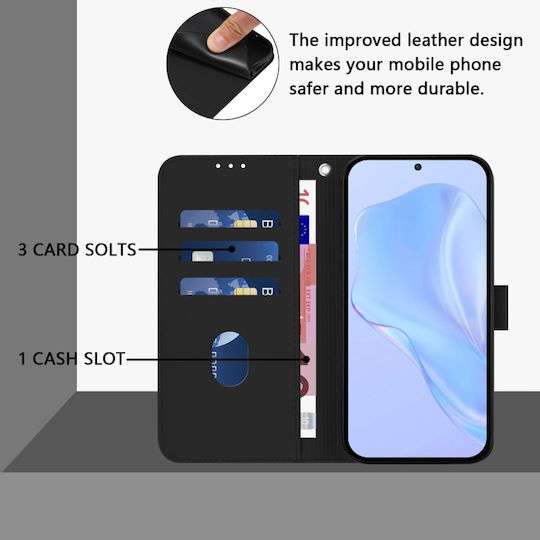 Wallet Piele Negru (TCL 50 NXTPAPER 5G / TCL 50 Pro NXTPAPER 5G)